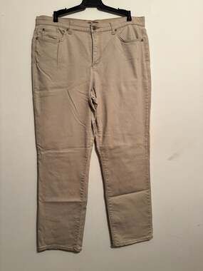 Kim Rogers Women's Tan Stretch Pants Size 18